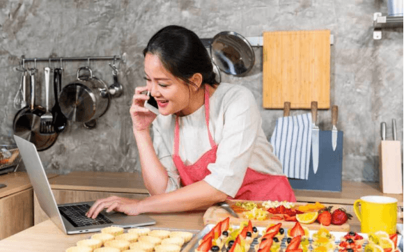 Chef standing in a kitchen